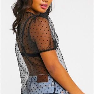 Sheer organza top